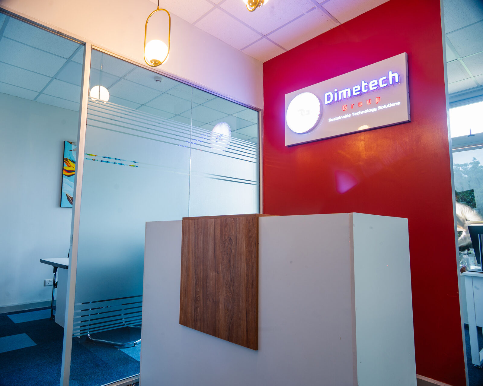Modern Office Hallway